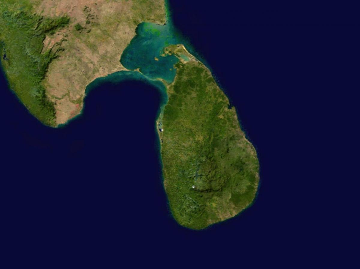 онлайн спутниковая карта Шри-Ланки