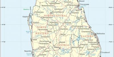 Шри-Ланка карта HD