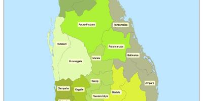 Район в Шри-Ланке карте